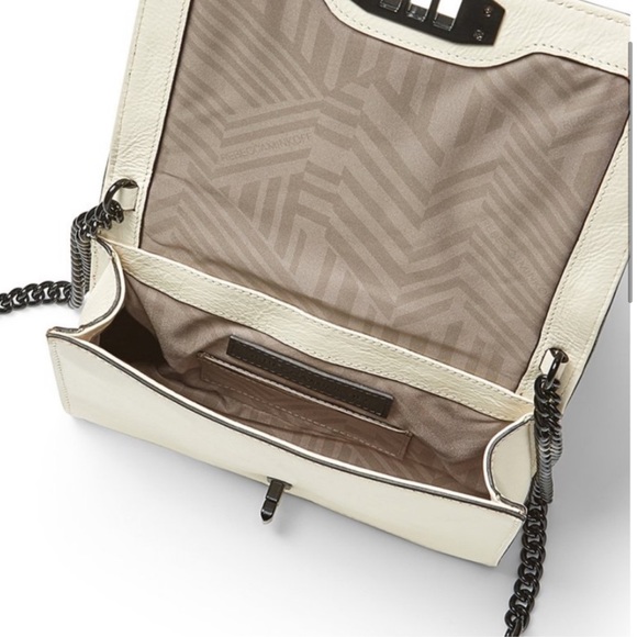 Rebecca Minkoff Chevron Small Love Crossbody in Antique White NWOT - Picture 2 of 9